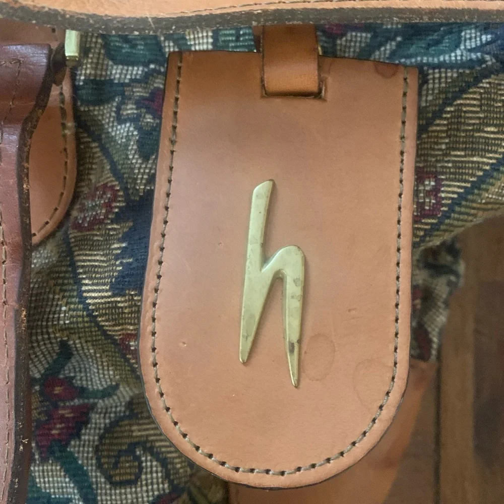 Very Rare Vintage Hartman “FLAME” Tapestry Weekender/duffle Bag - Picture 2 of 9